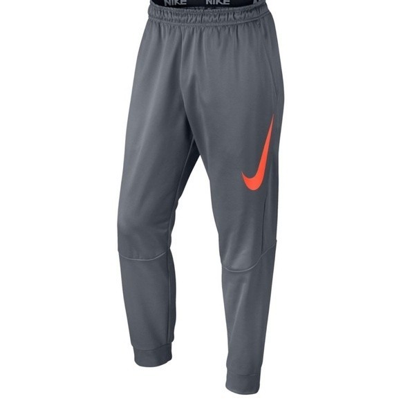 Nike Pants Mens Nike Drifit Therma Tapered Gfx Cool Gray Jogger Sweatpants Large Poshmark